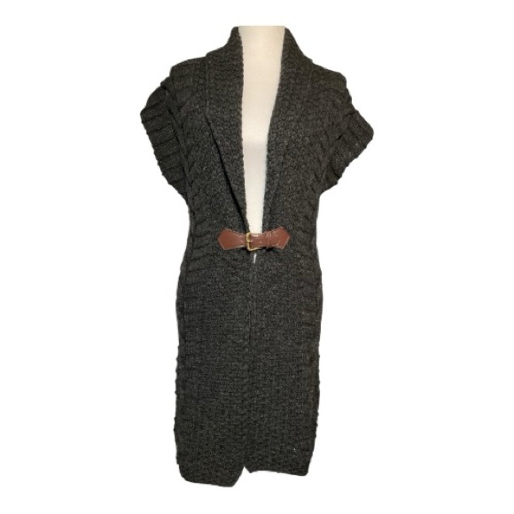Glen Loch British Wool Open Front Sweater Size S NWT